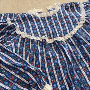 Cottagecore flannel nightgown